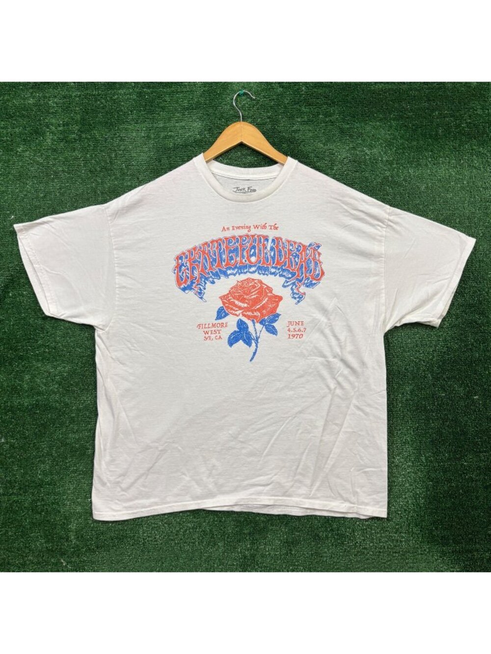An Evening With Grateful Dead 1970 Rock Band T-Shirt Size Extra Large